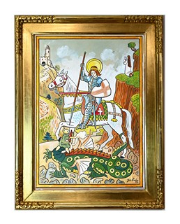 Josef Lada (1887 - 1957) - Sv. Jiří bojuje s drakem