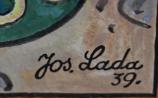 Josef Lada (1887 - 1957) - Sv. Jiří bojuje s drakem