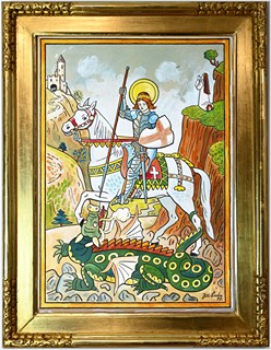 Josef Lada (1887 - 1957) - Sv. Jiří bojuje s drakem