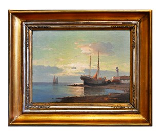 Alexej Vasilejevič Hanzen (1876 - 1937) - V přístavu