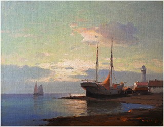 Alexej Vasilejevič Hanzen (1876 - 1937) - V přístavu