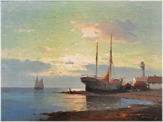 Alexej Vasilejevič Hanzen (1876 - 1937) - V přístavu