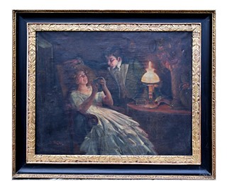 Jan Skramlík (1860 - 1936) - Galantní scéna