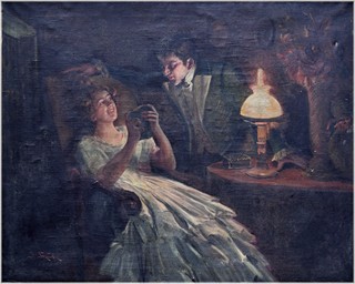 Jan Skramlík (1860 - 1936) - Galantní scéna