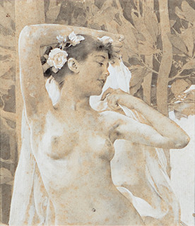 Two studies for the cover of the magazine "Die Kunst für Alle" year 1895/1896