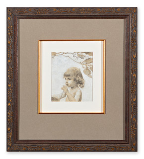 Two studies for the cover of the magazine "Die Kunst für Alle" year 1895/1896