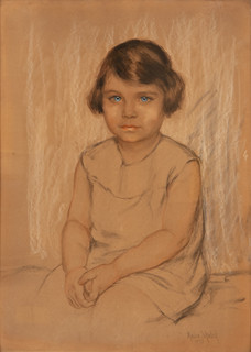Sitting little girl