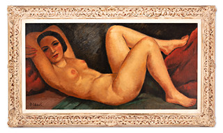 Reclining girl nude
