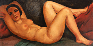 Reclining girl nude