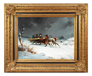 Winter sledding (large format)
