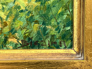 Summer landscape with a stream