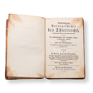 BOROWSKI, Georg Heinrich (1746-1801): Naturgeschichte des Tierreichs II