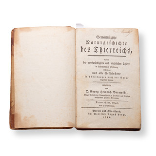 BOROWSKI, Georg Heinrich (1746-1801): Naturgeschichte des Tierreichs III