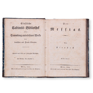 KLOPSTOCK, Friedrich Gottlieb (1724-1803): Der Messias. Erster Theil