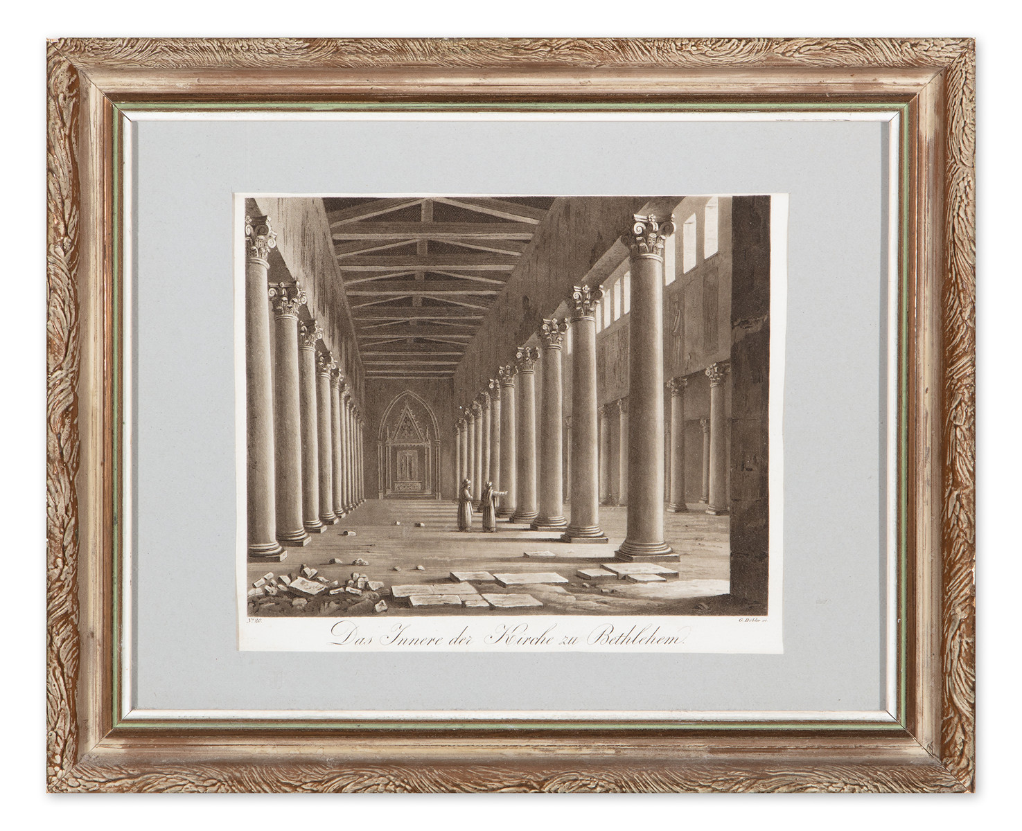 Jiří Döbler (1788 - 1845) - Das Innere der Kirche zu Bethlehem