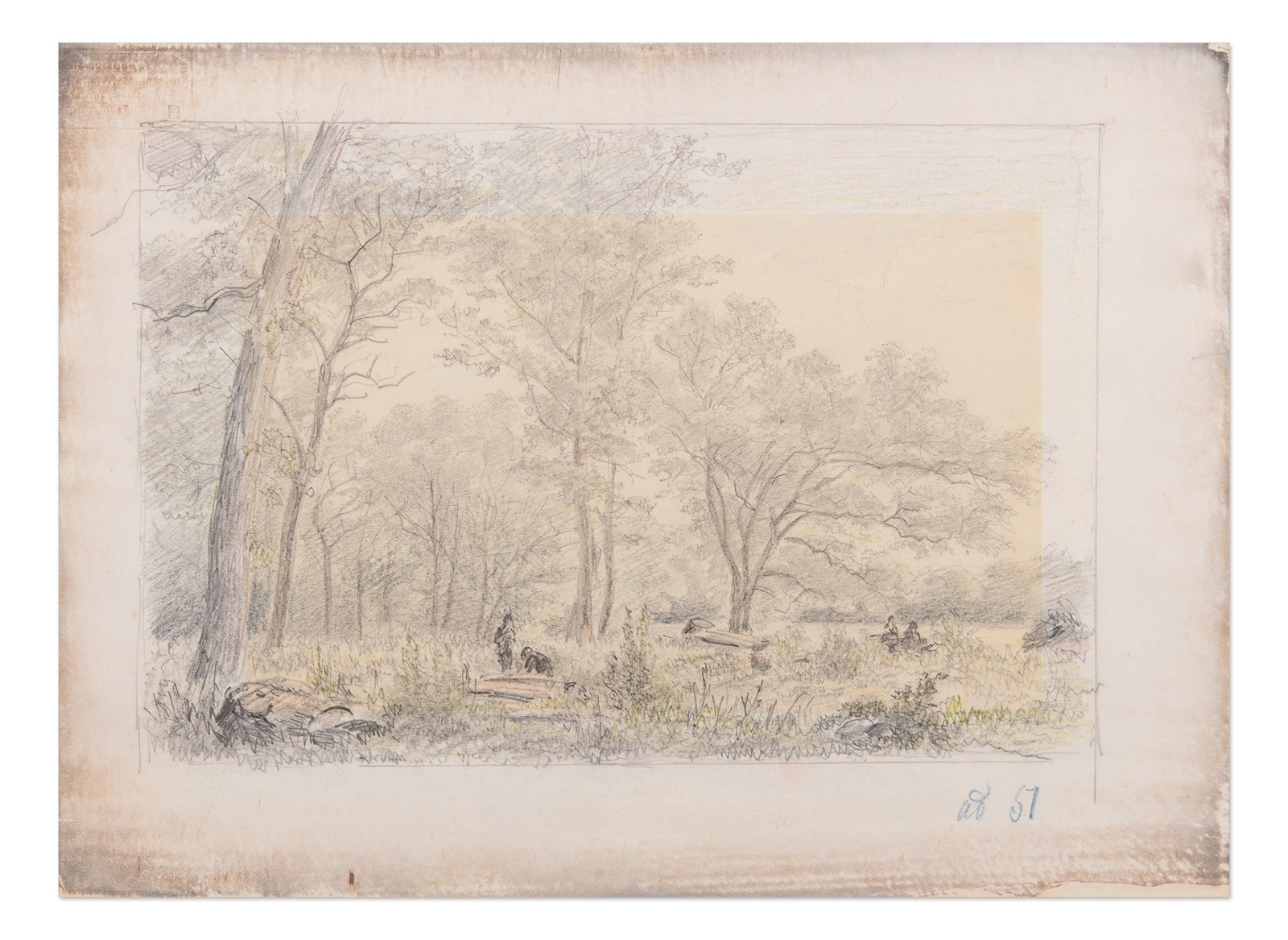 Jan Nowopacký (1821 - 1908) - Krajina se stromy