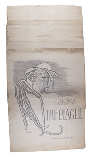 Felix Jenewein (1857 - 1905) - 20 kusů původních plakátů k albu barevných litografií Mor