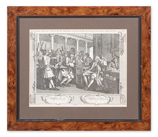 William Hogarth (1697 - 1764) - The Industrious 'Prentice Alderman of London, the Idle One Brought Before Him & Impeached by His Accomplice