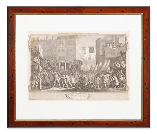 William Hogarth (1697 - 1764) - The Industrious 'Prentice Lord Mayor of London: Industry and Idleness, plate 12