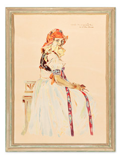 František Hoplíček (1890 - 1946) - Dívka v kroji