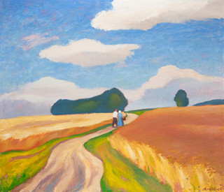 Otto Matoušek (1890 - 1977) - Cesta mezi polemi (velký formát)