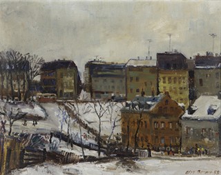 Alex Beran (1923 - 2019) - Město v zimě