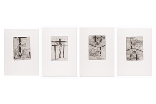Jiří Ščerbakov (1926 - 2007) - Ukřižování Ježíše Krista (4 grafické listy)