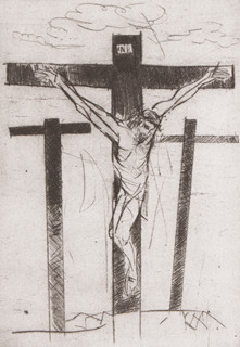 Jiří Ščerbakov (1926 - 2007) - Ukřižování Ježíše Krista (4 grafické listy)