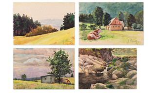 Zdeněk Veselý (1933 - 2016) - Konvolut 4 krajin