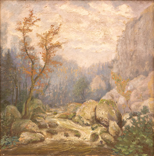 Jan Bedřich Minařík (1862 - 1937) - Krajina s kamenitým potokem