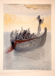 Salvador Dalí - Očistec: Zpěv 2: Loď duší
