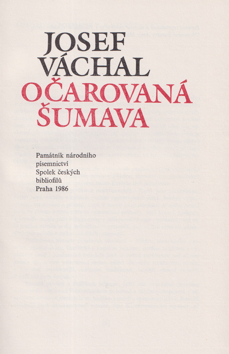 Josef Váchal (1884 - 1969) - Očarovaná Šumava