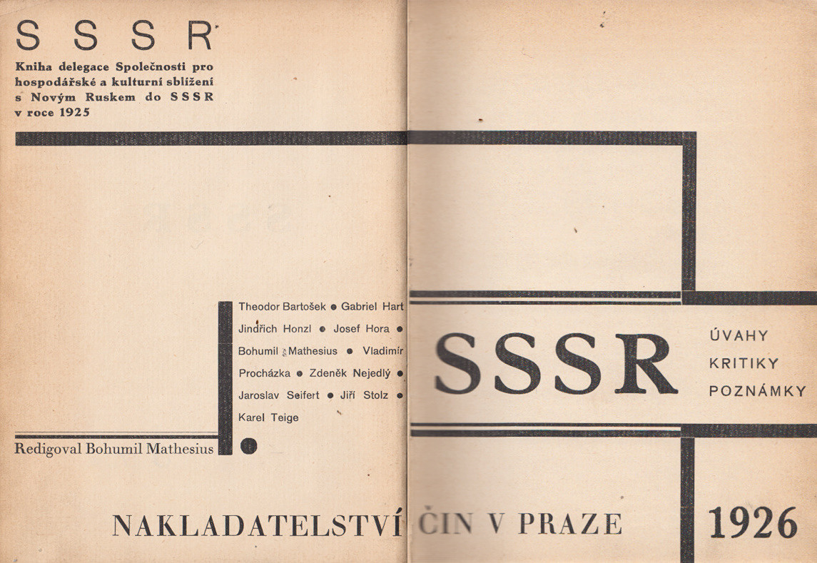 Karel Teige (1900 - 1951) - SSSR - Úvahy * kritiky * poznámky