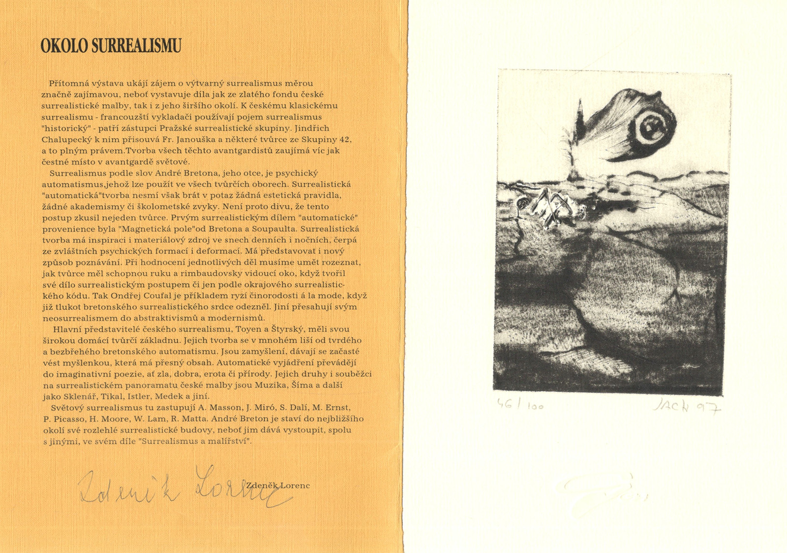 Jan Chaloupek (1958) - Zdeněk Lorenc: Okolo surrealismu