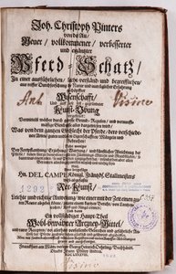 Johann Christoph Pinter - Neuer Vollkommene Pferd - Schatz