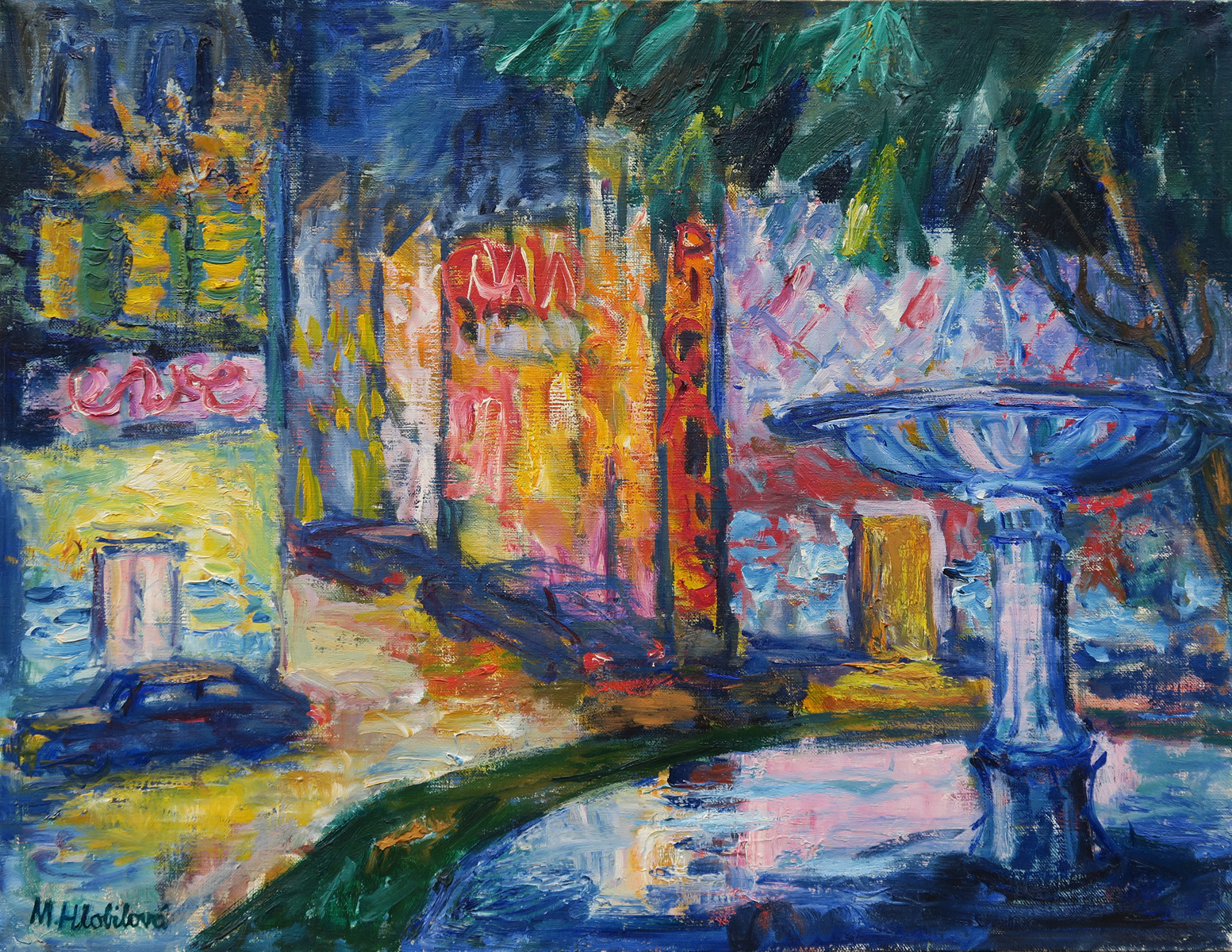 Marie Hlobilová  (1903 - 1999) - Mrkvičková - Večer na Montmartru