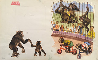Václav Junek (1913 - 1976) - Apes (ilustrace)