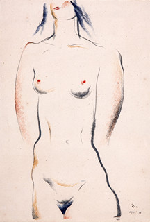 Bohumil Krs (1890 - 1962) - Akt ženy