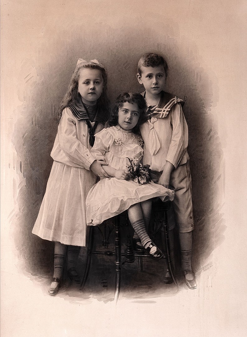 Jan Nepomuk Langhans (1851 - 1928) - Jiří Arvéd Smíchovský a jeho sestry