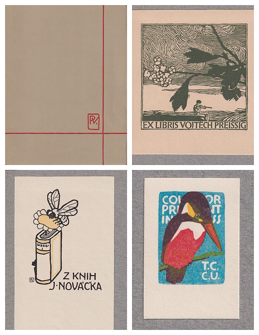 Vojtěch Preissig (1873 - 1944) - Popisný seznam jeho Ex Libris