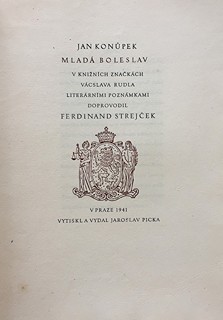 Jan Konůpek (1883 - 1950) - Mladá Boleslav v knižních značkách Václava Rudla