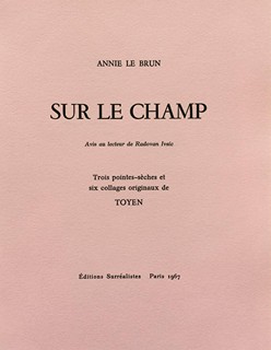 Marie Čermínová (Toyen) (1902 - 1980) - Annie Le Brun - Sur Le Champ