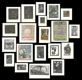 Anna Macková (1887 - 1969) - 20 Exlibris A. Mackové IV. řada