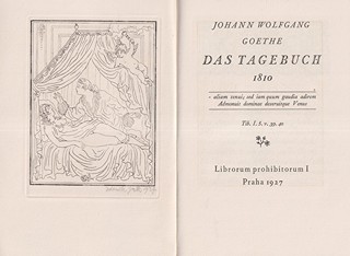 Zdeněk Guth (1902 - 1984) - Johann Wolfgang Goethe: Das Tagebuch. Deník