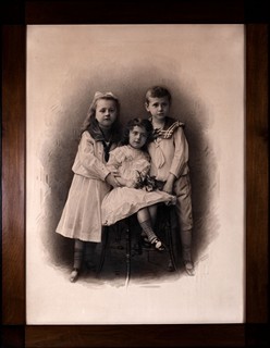 Jan Nepomuk Langhans (1851 - 1928) - Jiří Arvéd Smíchovský a jeho sestry