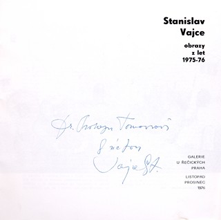 Stanislav  Vajce (1935) - Katalog s autogramem