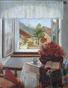 Franz Georg KLEBER (1870-1905) - Pohled z okna