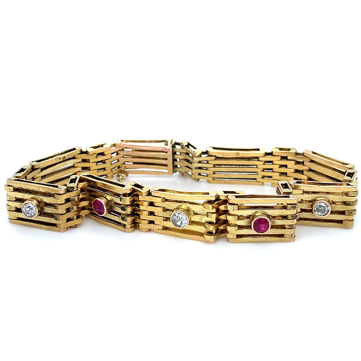 Secesní zlatý náramek | liška punc | Rakousko - Vídeň 1900