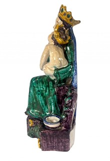 Jaroslav Úředníček (1874 - 1951) - Figurální svícen Madona s dítětem- Tupesy