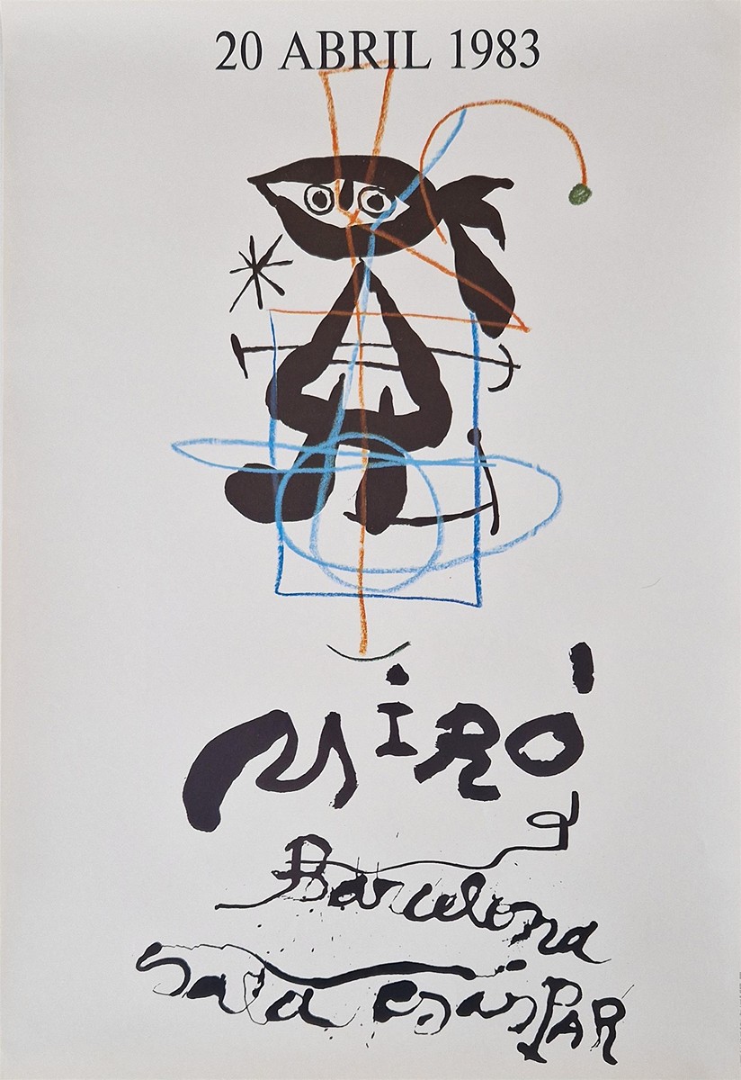 Joan Miró (1893 - 1983) - Výstavní plakát za života autora